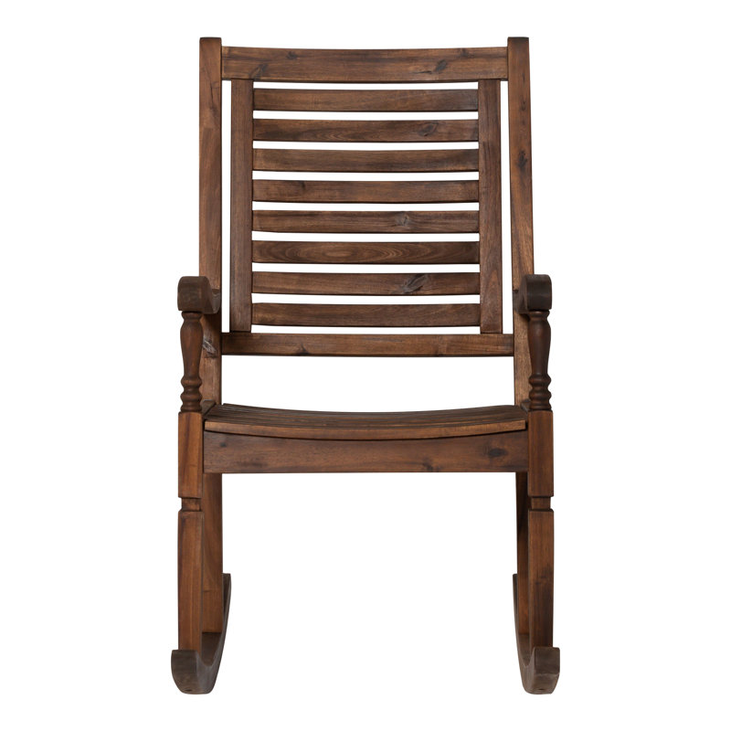 Red Barrel Studio® Jarrard Acacia Outdoor Rocking Chair & Reviews Wayfair